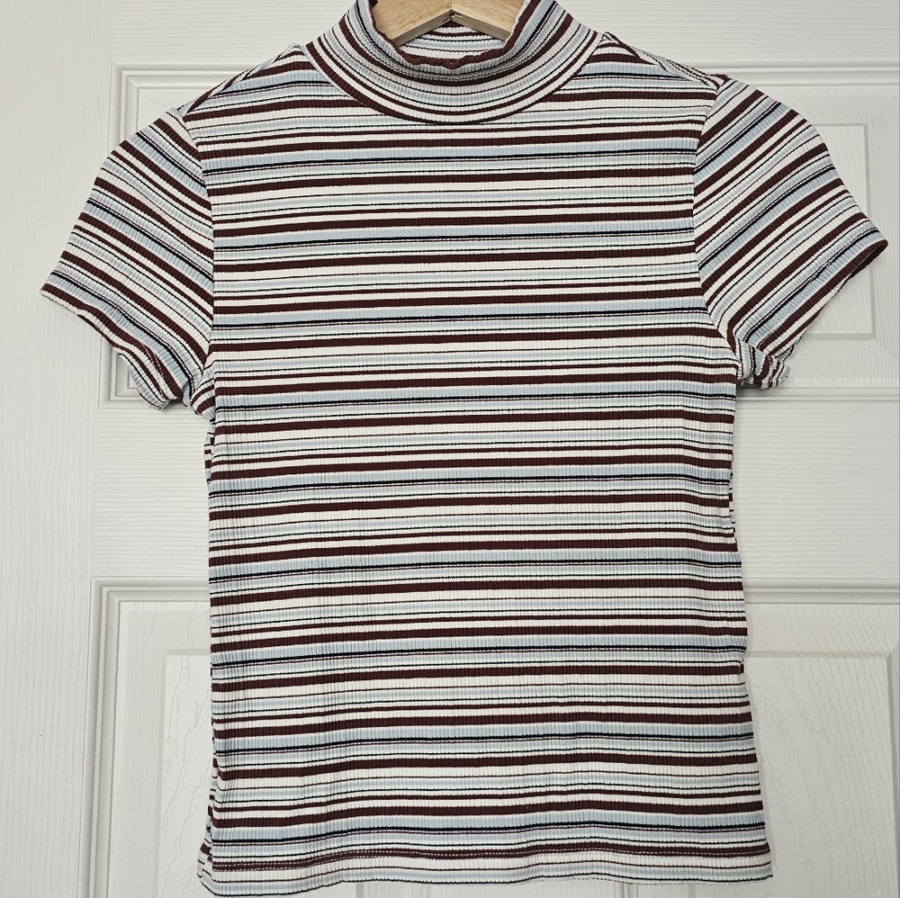Striped Short Sleeve Top